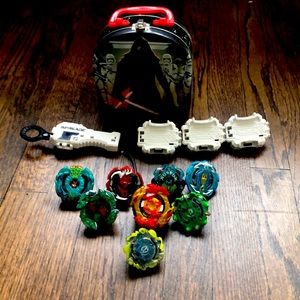 Beyblade and a Star Wars case